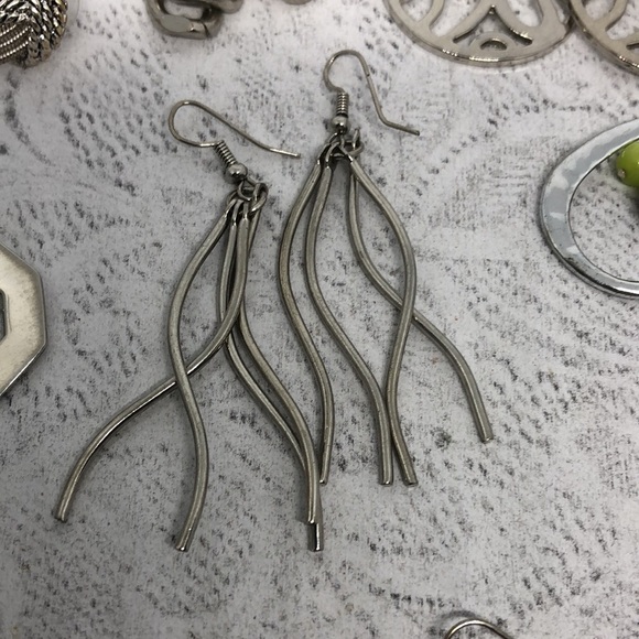 Bundle lot 9 modernist style earrings variety - Picture 7 of 11